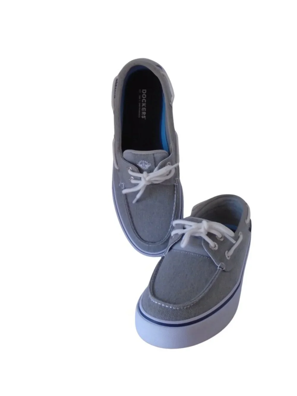 Men's Dockers Canvas Boat Shoes Size 9M Color Grey